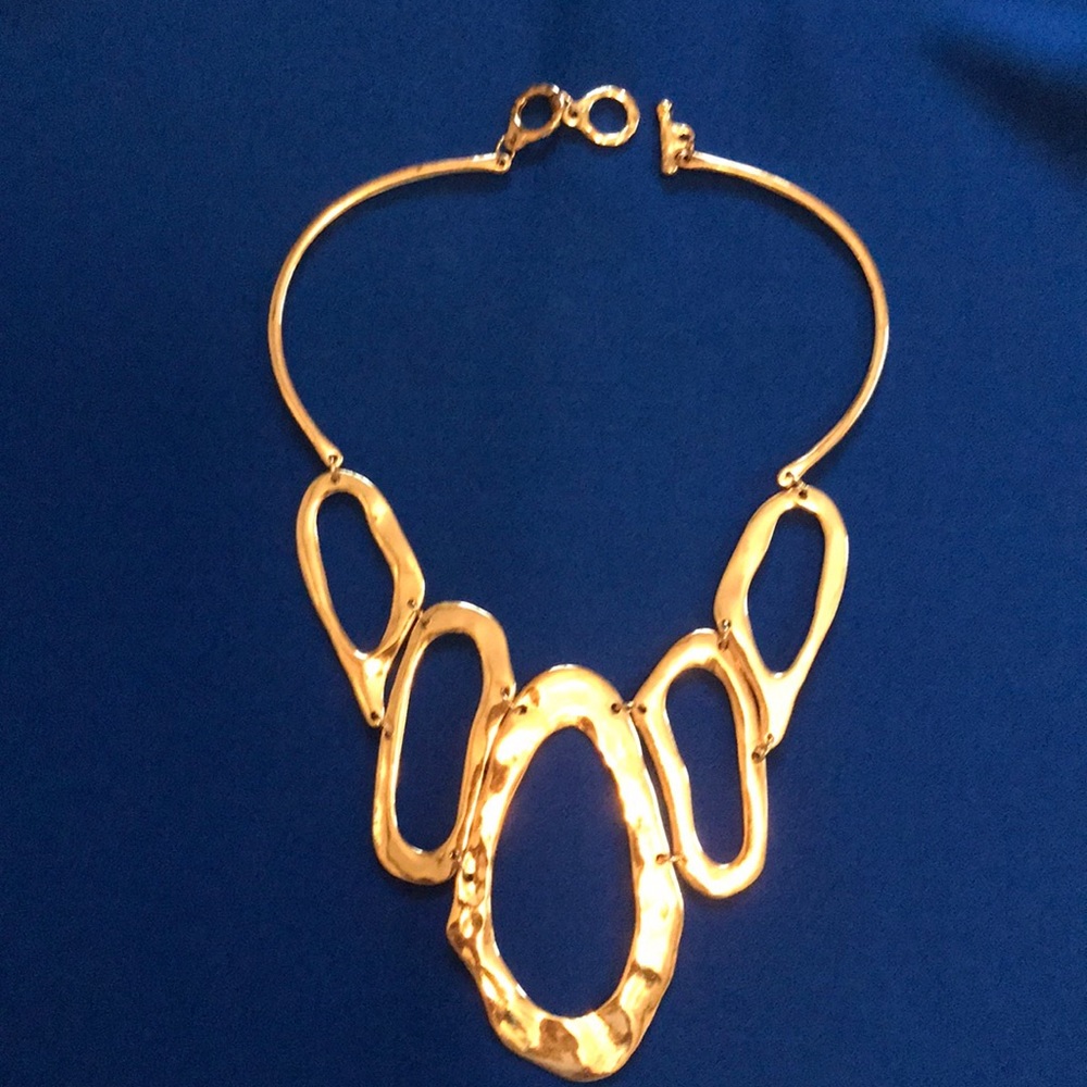 Rose gold necklace. Statement piece!